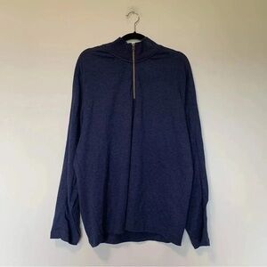 Robert Graham  navy quarter zip sweater